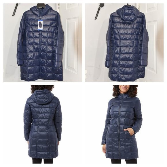 Aventure Jackets & Coats Blue Navy Night Ladies 34 Length Puffer Jacket Aventure Poshmark
